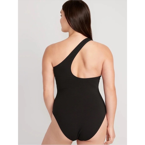 NWT Old Navy Pucker One-Shoulder One-Piece Swimsuit - Picture 6 of 8